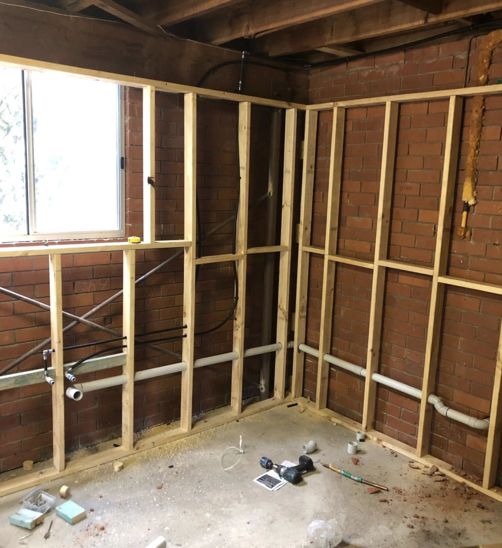 Bathroom rough-in